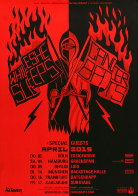 Cancer Bats - Brainwashed, Tour 2015 | Konzertplakat | Poster