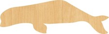 Beluga Whale Laser Cut Out Wood Shape Craft Supply - Woodcraft Cutout