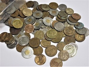 5lbs. Various, Circulated Car Wash Tokens