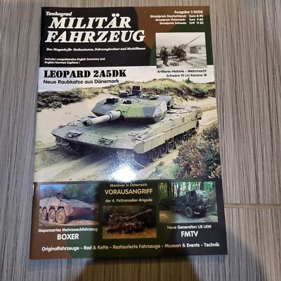 Tankograd Militar Fahrzeug Ausgabe (Edition) 1/2005 Leopard 2A5DK Book