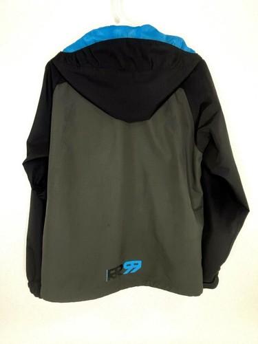 Royal Racing Mens BLK Gray Hooded Vented Zip Up Jacket SZ Med - Bild 2 von 11