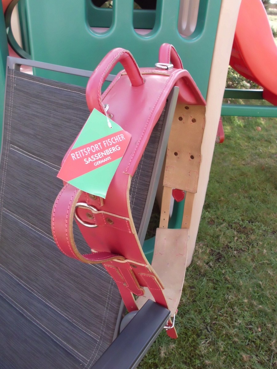 Voltigiergurt Leder Beinschlaufen festen Griffen Mini-Shetty