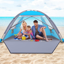 Beach Tent, UPF 50 UV Protection Sun Shade Shelter for 3/4/5/6/7/8 Person, Port