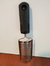 OXO Stainless Steel Nut Cheese Grater Zester Soft Grip Black Handle, 9.75"