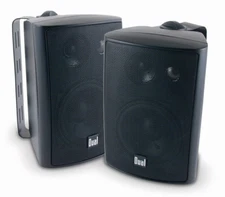 Dual 200 Watts Weather Resistant Indoor/Outdoor 3-Way Speaker - Black