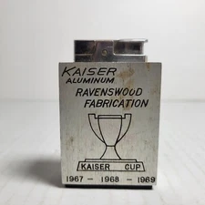 Vtg Lighter Ronson Rover Kaiser Aluminum Ravenswood WV Fabrication Kaiser Cup