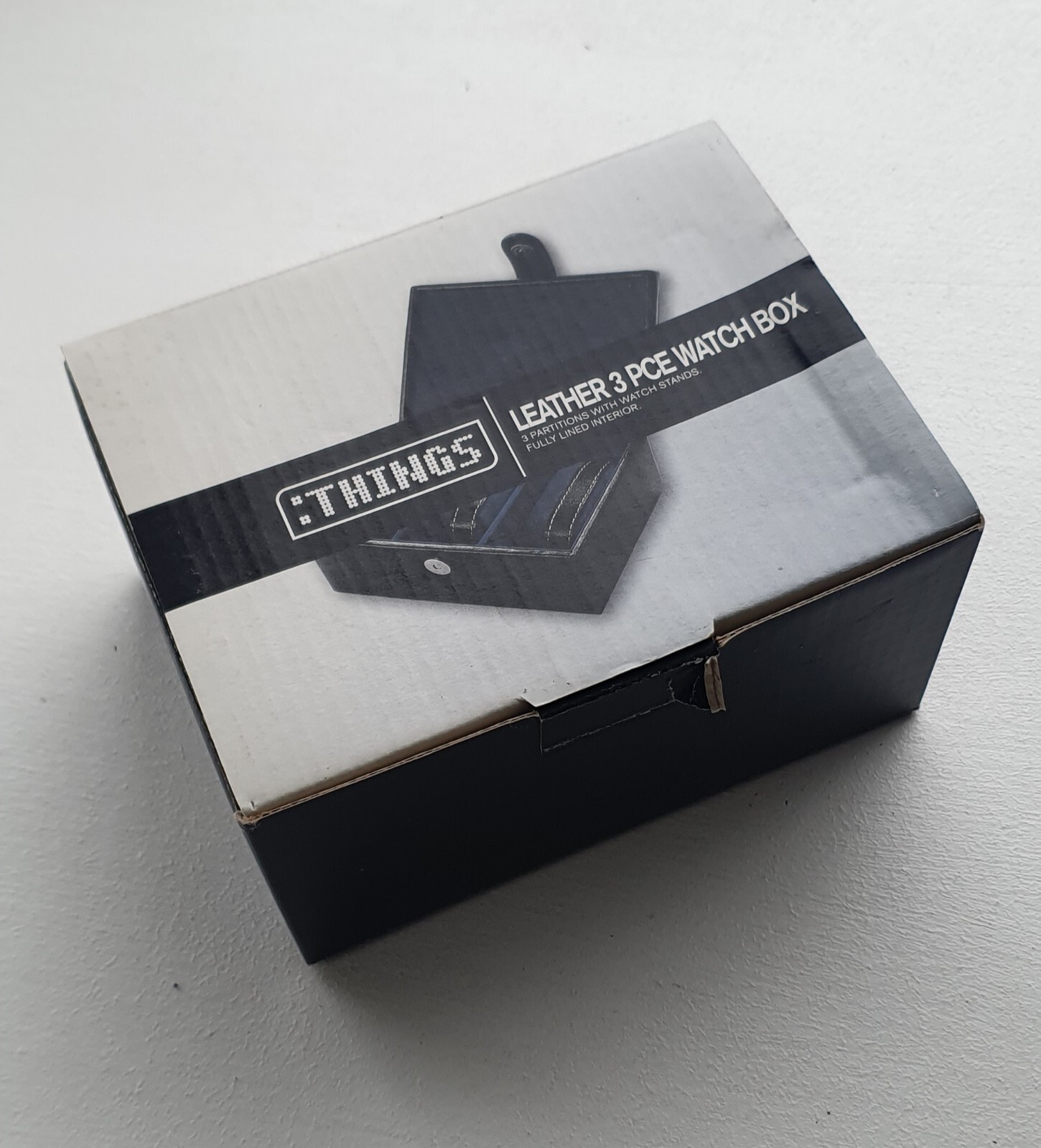 Leather 3 Watch Storage Box eBay