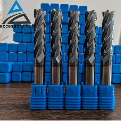 #ad 5PCS 1 2quot; 4 Flute 2quot; LOC Carbide End Mill 4quot; Overall Length TiALN COATED USA $135.99
