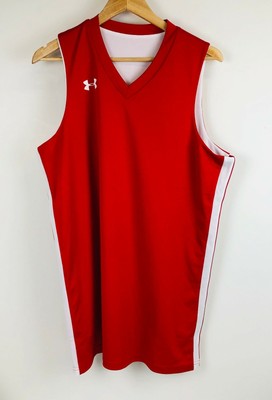 red and white reversible jersey