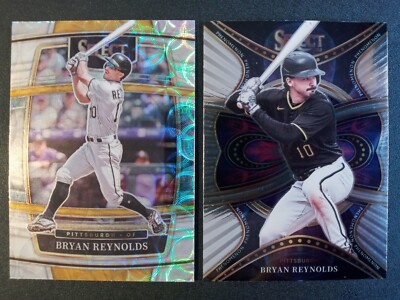(2) 2022 Panini Select Silver Scope Bryan Reynolds Prizm # 49,P14 Pittsburgh
