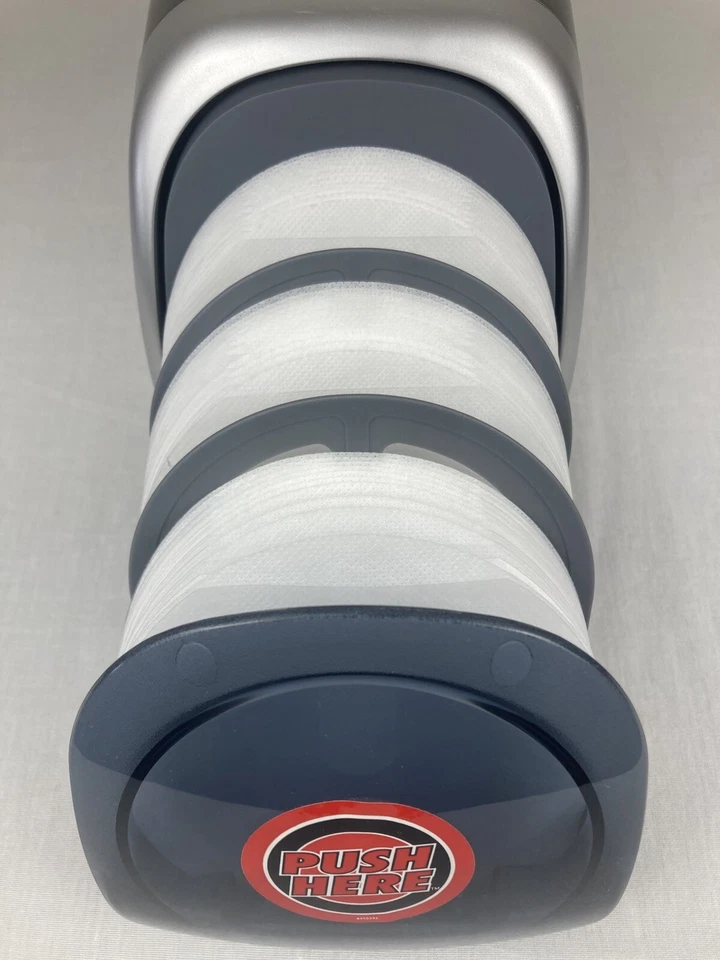 FUNDA DE DISCO CD DVD DE ESCRITORIO FELLOWES SOPORTE RETRÁCTIL ABIERTO A PRESIÓN ¡CAJA DE ALMACENAMIENTO EN MUY BUENA CONDICIÓN! Foto 4 de 4