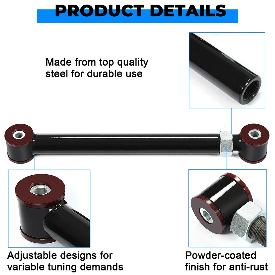 Brazos de control inferiores superiores delanteros ajustables mejorados 0-6" para Dodge Ram 94-09 4x4 Foto 3 de 4