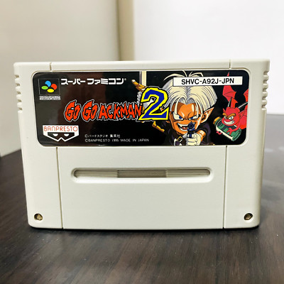Go Go Ackman 2 Nintendo Super Famicom SNES Banpresto 1995 Japanese Version Retro