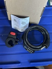 BIKE LOCK CABLE Resettable Combination Code