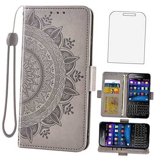 Asuwish Gray Case Compatible with BlackBerry Classic Q20