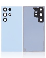 Back Cover Glass With Camera Lens For Samsung Galaxy S23 Ultra 5G No Logo Sky