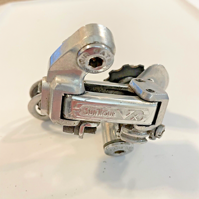 Vintage Suntour VX Rear Derailleur Short Cage Silver Tour MTB 70s