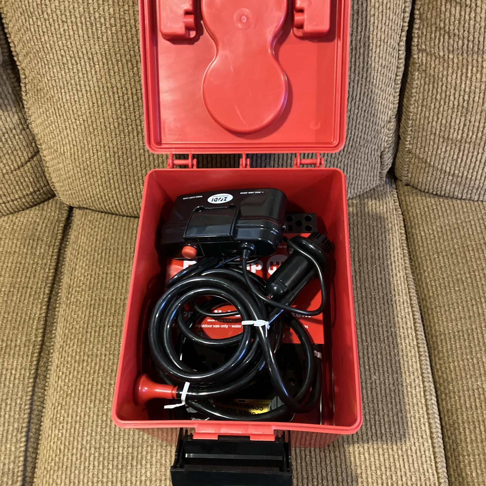 Zodi 6125 Hot Tap HP Instant Hot Shower Camping DOUBLE BURNER BARELY