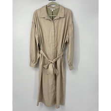 Prologue Beige Lightweight Breathable Trench Coat Size Xl