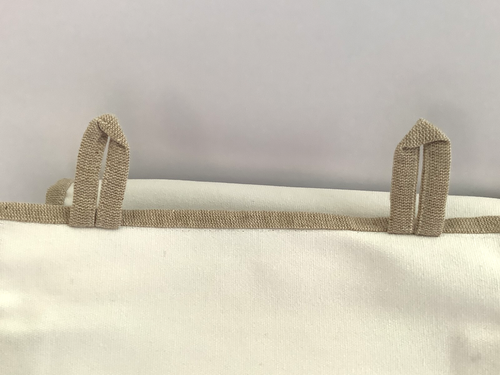 New, Unused Handmade in Bulgaria Heavy White Canvas 5 Pocket Hanging Organizer - Picture 6 of 10