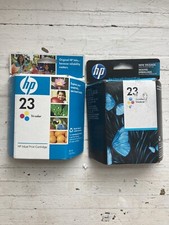 New OEM Genuine HP 23 Tri-color Ink Lot Of 2 Cartridge C1823D 2010-2011