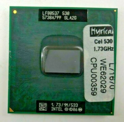INTEL Celeron M-530 SLA2G Mobile - 1,73GHz / 1MB / 533MHz - Sockel P #1082