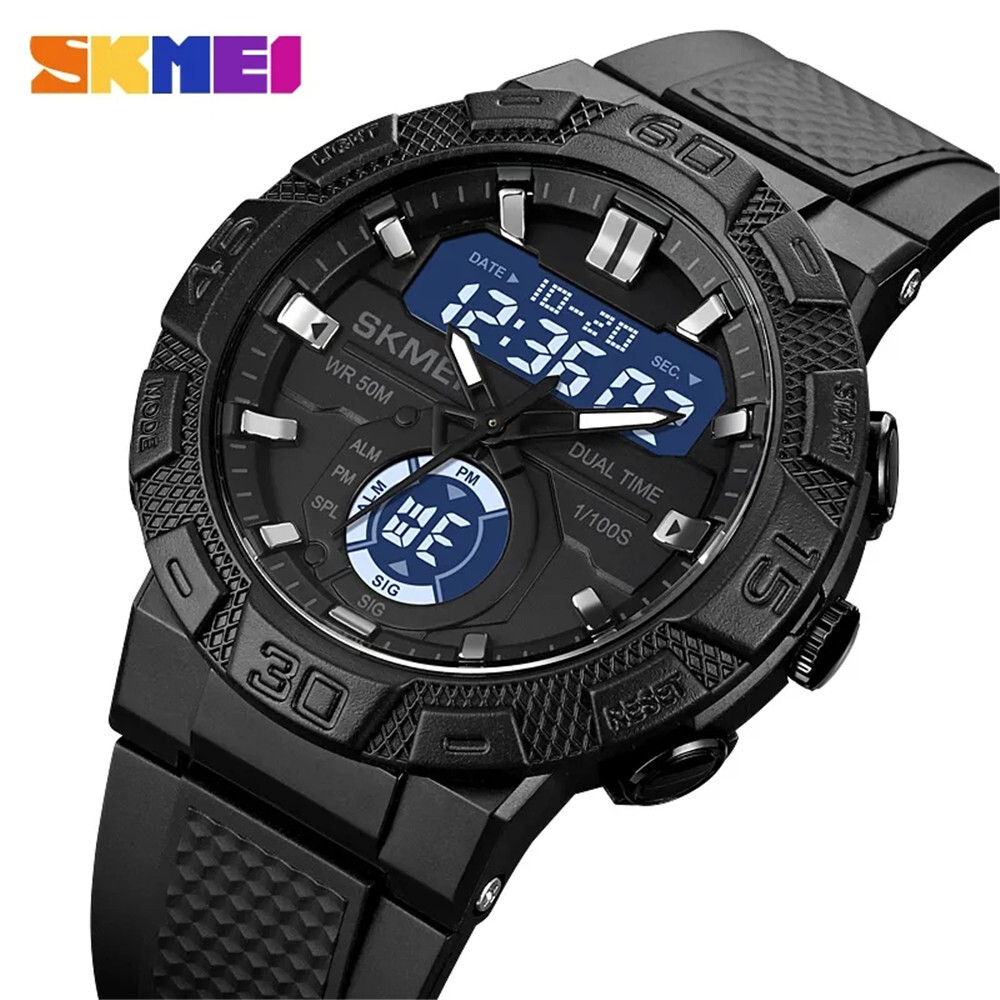 SKMEI Men Watch Outdoot Military Stopwatch Wristwatch Digital Boy