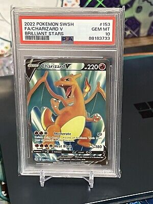 Charizard V 153/172 Pokemon Brilliant Stars Full Art Holo Charizard V 153/172 Pokemon Brilliant Stars Full Art Holo