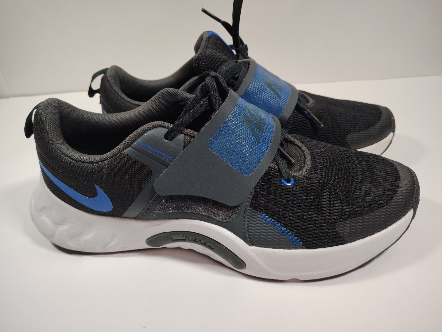 SAOLA Nike Renew Retaliation 4 Men's Lifting Training Shoes Black Blue Sz 11.5
