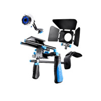 Dslr Rig Movie Kit Shoulder Mount Rig With Follow Focus Matte Box Shoulder Pad Dslr Rig Movie Kit Shoulder Mount Rig With Follow Focus Matte Box Shoulder Pad