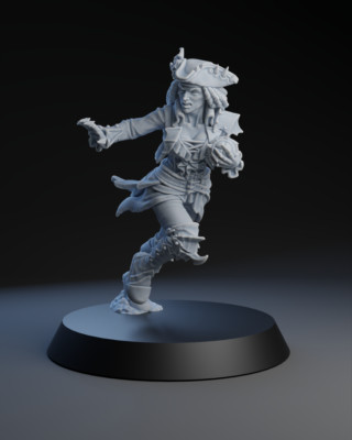 Vampir Pirat Captain weiblich Brutefun Miniaturen Fantasy Football Bowl,