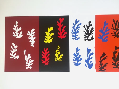 HENRI MATISSE OVERSIZED AUTHENTIC FINE ART SILKSCREEN PRINT "LES VELOURS" 1947