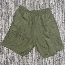 Sand N Sun Womens Size XS Swim Shorts Olive Green Lined Cargo Elastic Waist