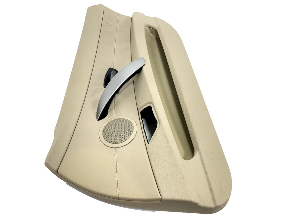 BMW Z4 2003-2008 convertible panel puerta lado pasajero tarjeta cuero beige derecho OEM Foto 3 de 4