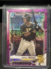 2021 Bowman #BCP-36 Ismael Mena Chrome Prospects Fuchsia Shimmer Refractor #/199