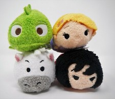 Disney TSUM TSUM TANGLED Mini Plush RAPUNZEL PASCAL MAXIMUS MOTHER GOTHEL 4ct