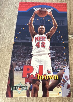 1995-96 FLEER NBA Jam Session - P.J. Brown  - # 68 - New Jersey Nets
