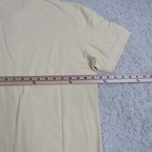 JOS A Bank Polo Shirt Mens XLarge Yellow Short Sleeve Golf Golfing Hiking Hike - Picture 8 of 14