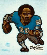 Vintage 1981 Billy Sims Detroit Lions Football Iron On Transfer