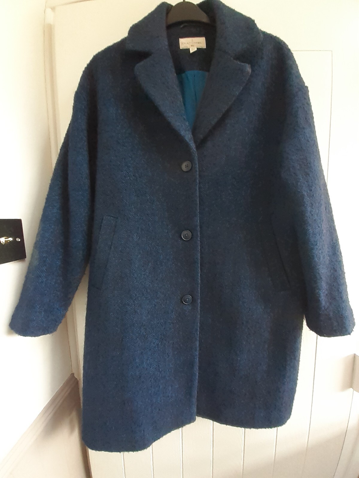 BEAUTIFUL SEASALT 'TRENWHEAL' COAT, NAVY, SIZE 16. EXC. CON. HARDLY