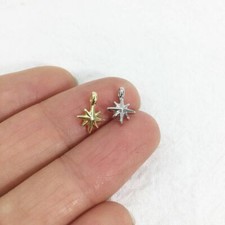 20pcs Mini Star Bracelet Charms Necklace Pendant Choker Pendants Jewelry Finding
