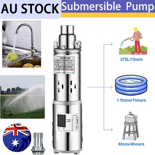 250W submersible pump, efficient water pumping for 3-inch deep well irrigation