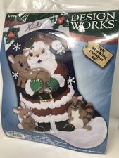 Design Works Forest Friends Felt Christmas Stocking Kit New 16" Woodland Animals