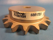 Martin 60B17SS Reborable Sprocket, 3/4" Bore, No Key Way, Stainless Browning 