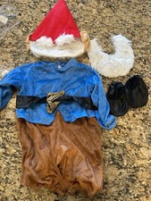 Gnome baby Halloween Costume 0-6 months Bodysuit, hat, beard, booties