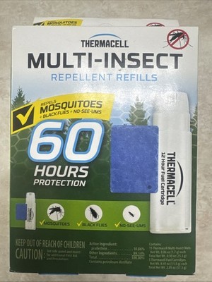 New Multi-Insect Thermacell Mosquito Repellent Refills Value Pack 60 Hours