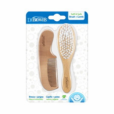 Dr. Brown  s Baby Brush  Comb Set  Soft  Gentle Grooming for Newborns  Infant