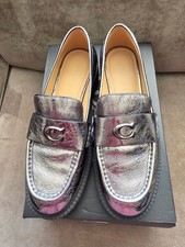 Coach Anthracite Leah Platform Loafers Size 7