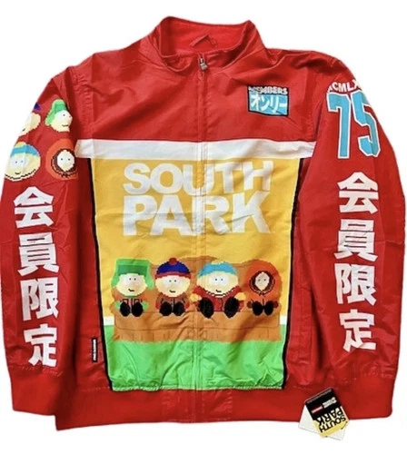 Members Only x South Park Graphic BRAND NEW Windbreaker Jacket Mens Large NWT XL video thumbnail