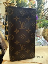 Authentic Louis Vuitton Brazza Wallet Portefeuille Brown Monogram Long Wallet